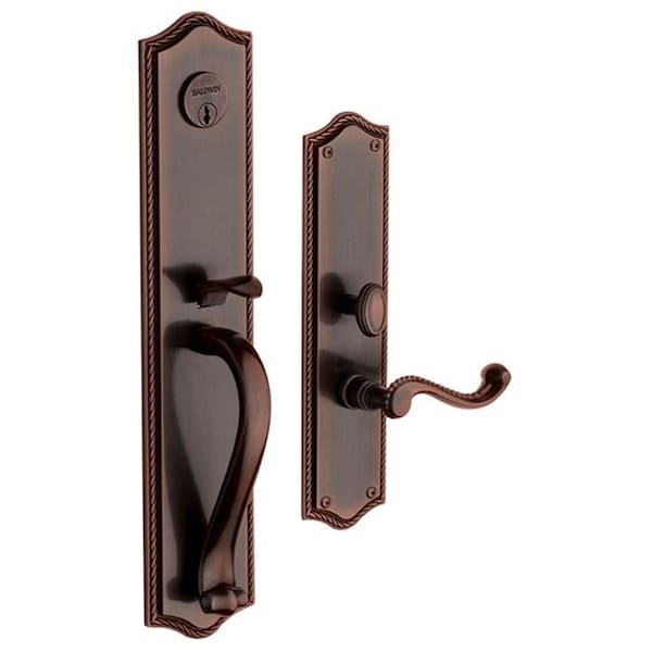 Baldwin Double Cylinder Entry Handlesets Venetian Bronze 6963.112.LDBL - main